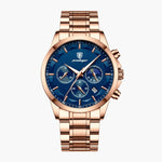 MONACO — Chronograph Steel Watch – Grey, Provence Blue