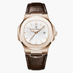 LISBOA — Leather Watch – White